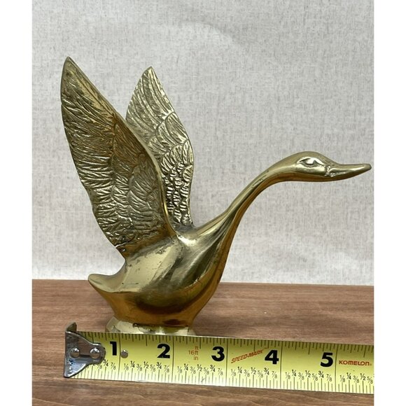 Vintage Metal Brass Duck Goose About 6 Inch tall - Picture 2 of 7